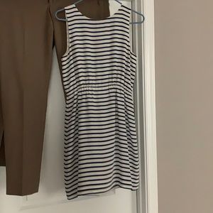Jcrew size 4 blue and white striped dress